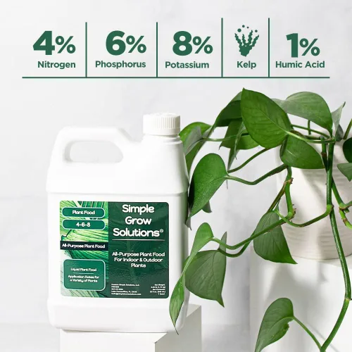 Vista 2 de Soil Hume - Ácido húmico de algas marinas de 32 onzas + 4-6-8 alimentos para plantas multiusos de 32 onzas + micronutrientes quelatados Micro