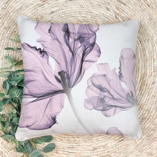 Vista 8 de Funda de almohada minimalista moderna con textura con estampado floral creativo, funda de cojín cuadrada impresa digital para sofá de sala de estar