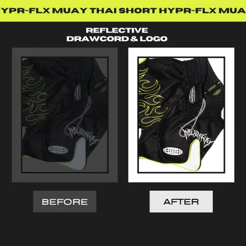 Vista 3 de WARRIORWRLD Pantalones cortos de Muay Thai pantalones cortos Hypr FLX Muay Thai para hombres y mujeres, pantalones cortos transpirables y ligeros