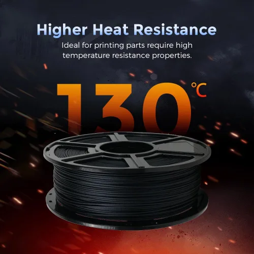 Vista 3 de FLASHFORGE Filamento PETG de fibra de carbono de 0.069 pulgadas, filamento de impresora 3D PETG de fibra de carbono, carrete de 2.2 libras