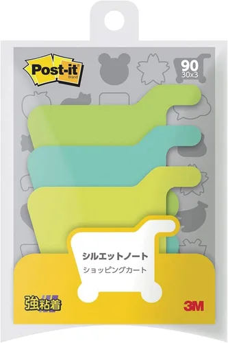 Vista 6 de Post-it SSS-YA2 Notas adhesivas fuertes, diseño de silueta, hortensia 2.7 x 2.7 pulgadas (2.717 x 2.717 in), 30 hojas x 3 almohadillas