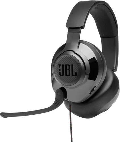 Vista 13 de JBL Quantum 200 - Wired Over-Ear Gaming Headset with Voice Focus Directional flip-up mic and Memory Foam Ear Cushions (Black) (Pack of 4)