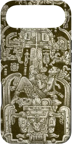 Vista 26 de Funda para iPhone 13 Pro Max King Pakal, viajero en el tiempo maya