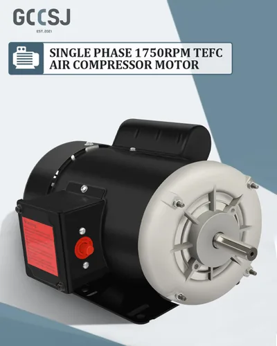 Vista 2 de Motor eléctrico, 1/2HP Motor de servicio agrícola, Motor monofásico 1750RPM 115/230V 56 Marco 5/8 "Diámetro del eje 60HZ 4Pole TEFC CW/CCW
