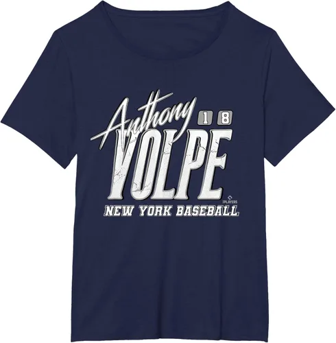 Vista 7 de Anthony Volpe New York Baseball Rock MLBPA - Camiseta, Azul