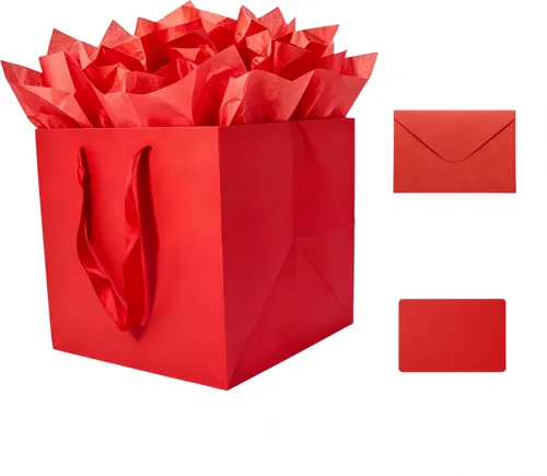 Vista 22 de JUNESHE Bolsa de regalo cuadrada negra grande con asas y papel de seda, 9.84 pulgadas, gran envoltura de regalo gigante para cumpleaños, boda