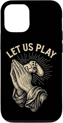 Vista 26 de Funny Gamer Prayer Pun Video Game Controller Retro Gaming Case for iPhone 16