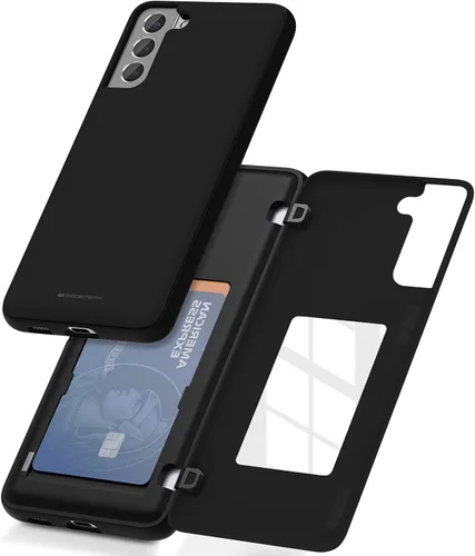 Vista 110 de GOOSPERY Funda tipo cartera para Samsung Galaxy S22 Ultra, [tarjetero] parachoques magnético de puerta con cierre automático, cubierta protectora