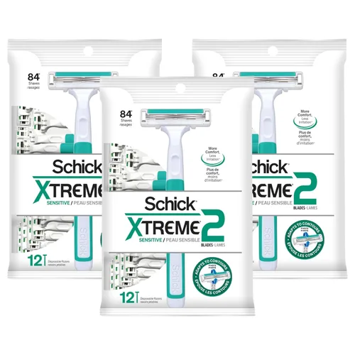 Vista 4 de Schick Slim Twin ST 2 - Maquinilla de afeitar desechables para hombres de piel sensible, 12