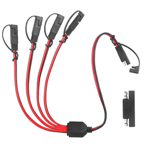 Vista 11 de Cable divisor SAE Y de 10 AWG, cable de extensión SAE de 1 a 2 vías Con adaptador de polaridad inversa SAE, cable de alimentación de CC automotriz