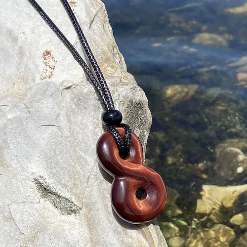 Vista 8 de Collar infinito, piedras preciosas auténticas, gemas de meditación, cristales y piedras curativas, regalos espirituales, joyería de yoga, amuletos
