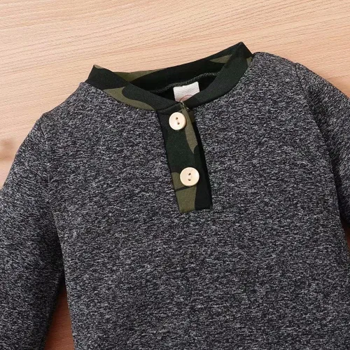 Vista 4 de Tepuce Ropa para bebé niño, conjunto de 2 piezas para otoño e invierno