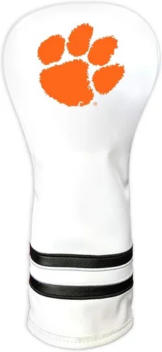 Vista 19 de Team Golf NCAA Funda para Cabeza de Palo de Golf Fairway Vintage Blanca, Diseño que se Ajusta a la Forma, Diseño Retro