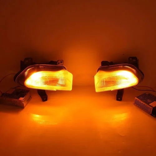 Vista 4 de Par Parachoques Delantero Niebla Luces de Señal de Giro Para Jeep Renegade 2015-2018