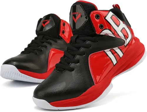 Vista 6 de WETIKE - zapatillas de básquetbol antideslizantes para niños y niñas, zapatillas para correr al aire libre (niños pequeñosniños grandes)