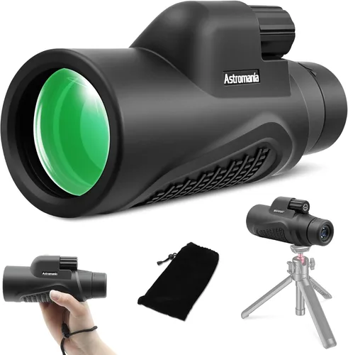 Vista 9 de Astromania Telescopio monocular 10x42 HD K9 prisma – Alta potencia y compacto, impermeable, a prueba de niebla, a prueba de golpes para observación
