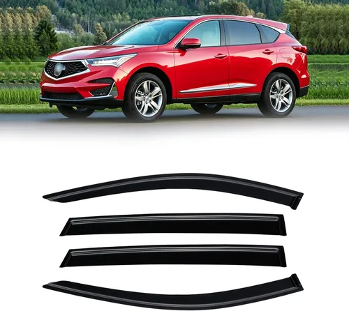 Vista 86 de Protectores de lluvia en canal para Jeep Grand Cherokee L 2021-2026, protectores de visera de ventana, deflector de ventilación, sombra viento humo