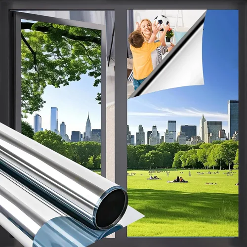 Vista 10 de Película de privacidad para ventana, diseño de rayas, no adhesiva, esmerilada, adherencia estática, esmerilada, para ventana, bloqueador solar Rayas