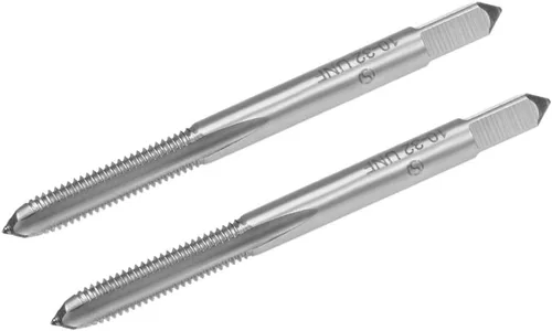 Vista 7 de uxcell Macho de la máquina #6-40 UNF Rosca 2B Clase 3 Flautas Tornillo de acero de alta velocidad roscado herramienta de roscado 2pcs