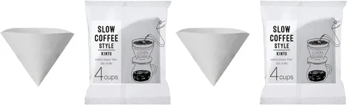 Vista 3 de KINTO SCS 27634 - Filtro de papel de algodón, 4 tazas, café, goteo de mano