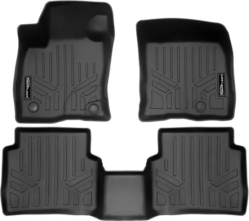 Vista 14 de SMARTLINER Juego de tapetes de piso de primera fila para Ford Ranger 2015-2018