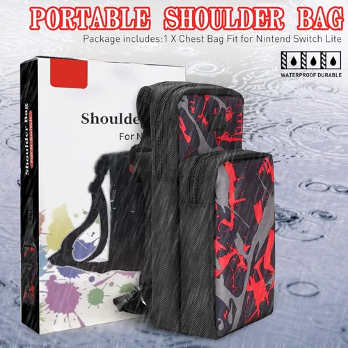 Vista 7 de INFURIDER Portable Travel Carrying Case for Nintendo Switch, Durable Shoulder Storage Bag Fashion Backpack for SwitchSwitch Lite Console Accessories