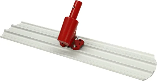 Vista 12 de Bull Herramientas de flotador de hormigón 35 x 8 "Red Round End Titanio-magnesio Aleación Hand Float Machine Concrete Cement Surface Smoothing Tool