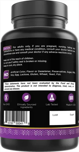 Vista 6 de Oxify Srontium 680 mg 90 cápsulas Sin gluten, sin OMG Suplemento fabricado en Estados Unidos
