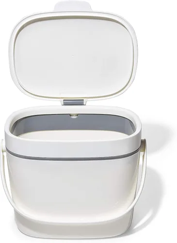 Vista 10 de OXO Good Grips - Contenedor de compost fácil de limpiar, color blanco, 1,75 galones (6,62 L)