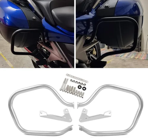 Vista 7 de Worldmotop - Protector de motor de repuesto para BMW R1200RT R1200 RT 2014 2015 2016 2017 2018 (plateado, delantero)