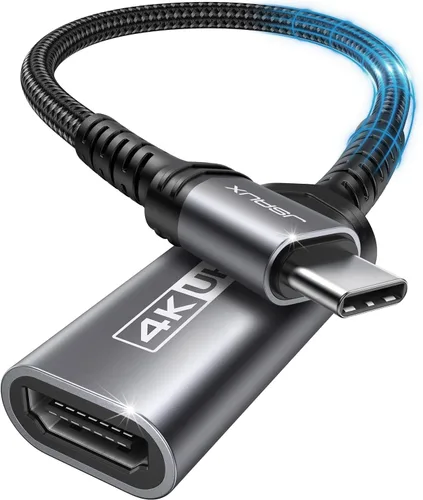 Vista 9 de JSAUX - Adaptador USB C a HDMI, adaptador 4K USB tipo C a HDMI hembra [para Thunderbolt 3] compatible con iPhone 15 Pro Max/15 Plus, MacBook