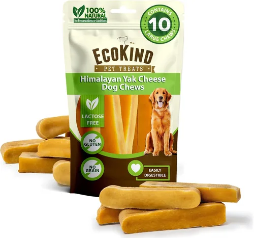 Vista 22 de EcoKind Premium Gold Yak Cheese Masticables para Perros del Himalaya, golosinas saludables para perros pequeños, totalmente naturales, masticables