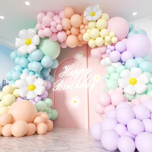 Vista 10 de Kit de 153 globos negros y blancos arena, guirnalda en forma de arco, globos de diferentes tamaños de 18, 12, 10 y 5 pulgadas, confeti negro, crema