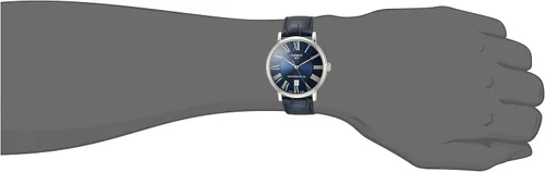 Vista 2 de Tissot Mens Carson Auto acero inoxidable vestido reloj azul T1224071604300