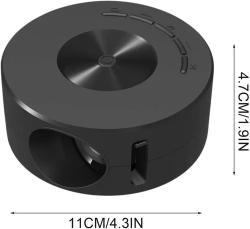 Vista 2 de Mini proyector, proyector portátil HD de pantalla de 100 pulgadas, compatible con USB, portátil, teléfono Android, altavoz integrado, artículos