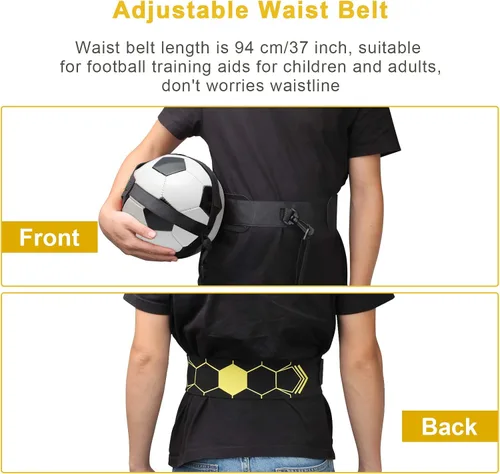 Vista 5 de Coolrunner Entrenador de Patadas de Fútbol Solo, Entrenador de Fútbol Solo sin Manos para Adultos y Niños, Entrenador de Fútbol/Voleibol/Rugby