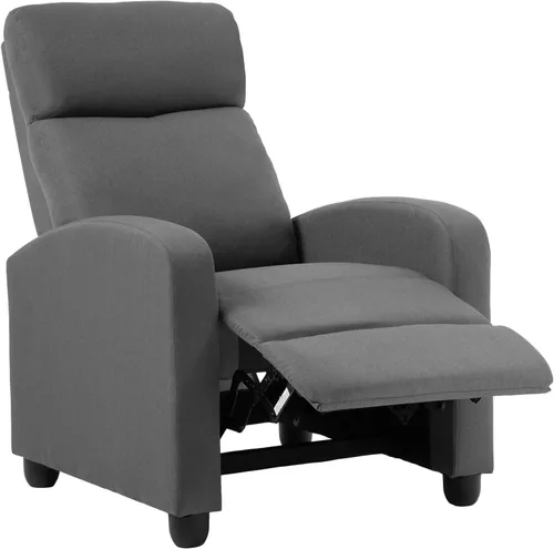 Vista 14 de BestMassage Silla reclinable con función de masaje de 2 puntos Cuero sintético marrón con soporte lumbar, empuje ajustable hacia atrás, PU