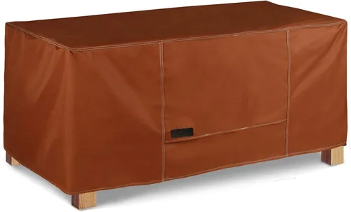 Vista 8 de NettyPro Funda rectangular para mesa auxiliar de patio, impermeable, para muebles de exterior, pequeña, rectangular, 36 x 22 x 18 pulgadas