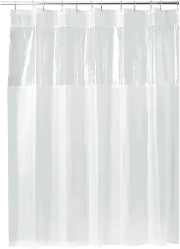 Vista 3 de InterDesign 26680 - Cortina de ducha de 72 pulgadas de ancho x 72 pulgadas de largo x 1/4 pulgadas de alto, vinilo transparente