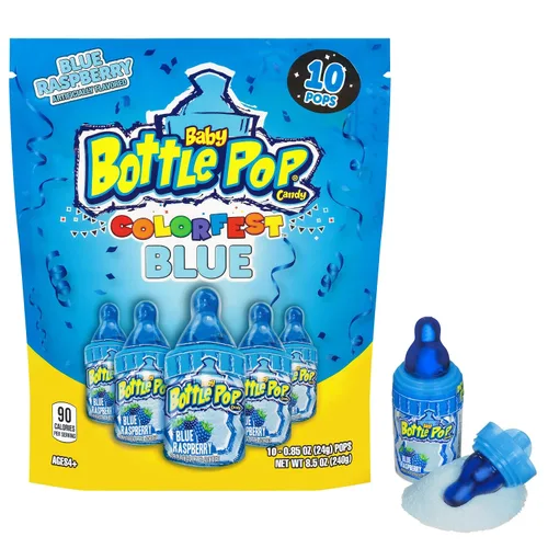 Vista 10 de Baby Bottle Pop - Piruletas con polvo de inmersión en sabores surtidos, 18 piezas, 1.1 onzas