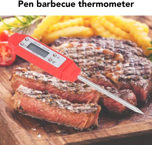 Vista 6 de CHICIRIS Termómetro de alimentos, calibración automática estilo bolígrafo de alta precisión, termómetro de cocina digital de bolsillo electrónico