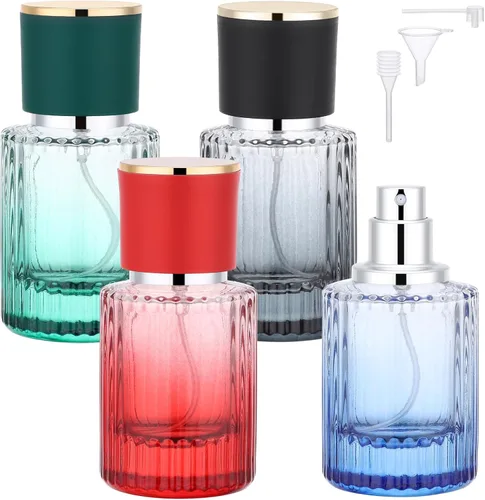 Vista 25 de Segbeauty Botellas de perfume de vidrio de 1 oz vacías, 2 piezas, botellas de perfume de viaje rellenables, botella de viaje de colonia de 1.0 fl