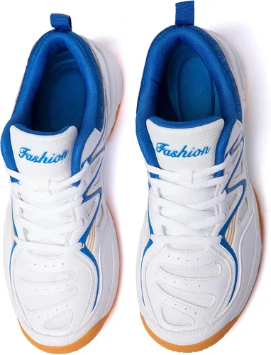 Vista 3 de EADNLY Zapatos de pickleball para hombre, zapatos de bádminton, zapatos de tenis para interiores, zapatos de pista de raquetbol, squash, zapatos