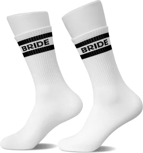 Vista 3 de Calcetines de novia del equipo, calcetines de novia, regalos de dama de honor para mujeres, regalos de boda, regalo de fiesta de boda (117)