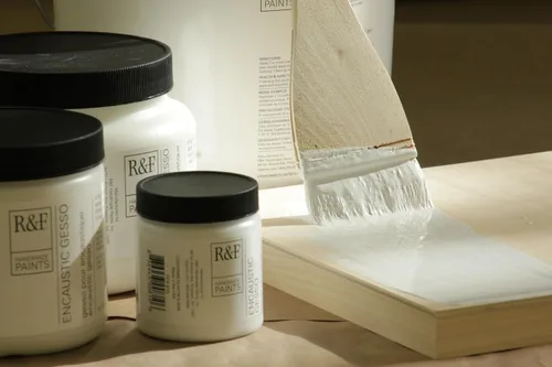 Vista 2 de R&F Pinturas hechas a mano Gesso encáustico, 16 onzas