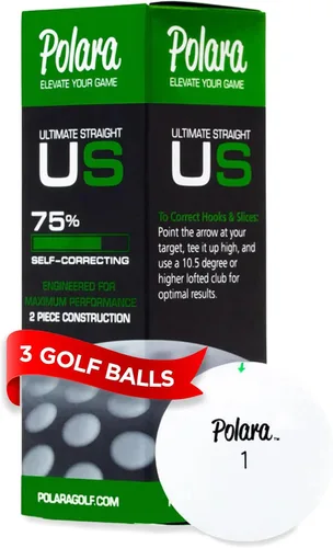 Vista 15 de Polara Self-Correcting Golf Balls – High-Performance Golf Balls with Soft Feel, Anti-Slice & Hook Correction, Exceeds USGA Limits, Dimple Design for
