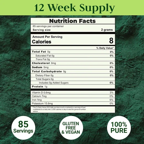 Vista 4 de Chlorella Spirulina en polvo