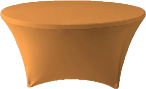 Vista 8 de Mantel redondo de elastano ajustable de 5 pies y 60 pulgadas, color rojo, para decoración de bodas, fiestas