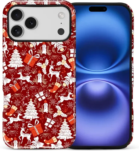 Vista 129 de Funda para iPhone 13 iPhone 14, a prueba de golpes, funda protectora híbrida de 2 capas, doble protección contra caídas, antiarañazos, diseño