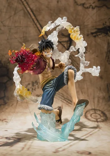 Vista 2 de Bandai Tamashii Nations Monkey. D. Luffy "One-Piece" FiguartsZERO Figura (versión de batalla)